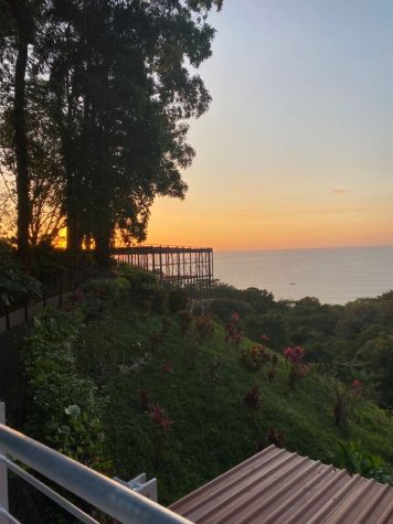 Freshmen Elise Grim snapped the photo above of the sunset in Costa Rica. 