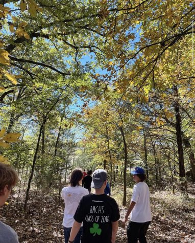 Members of the Venturing Crew during their Campout to Slippery Falls November 2022. Photo by Danielle Coats