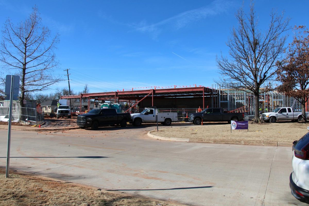 Construction crew makes progress on walls