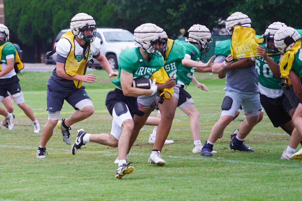 Irish Football gears up with pre-season scrimmage.