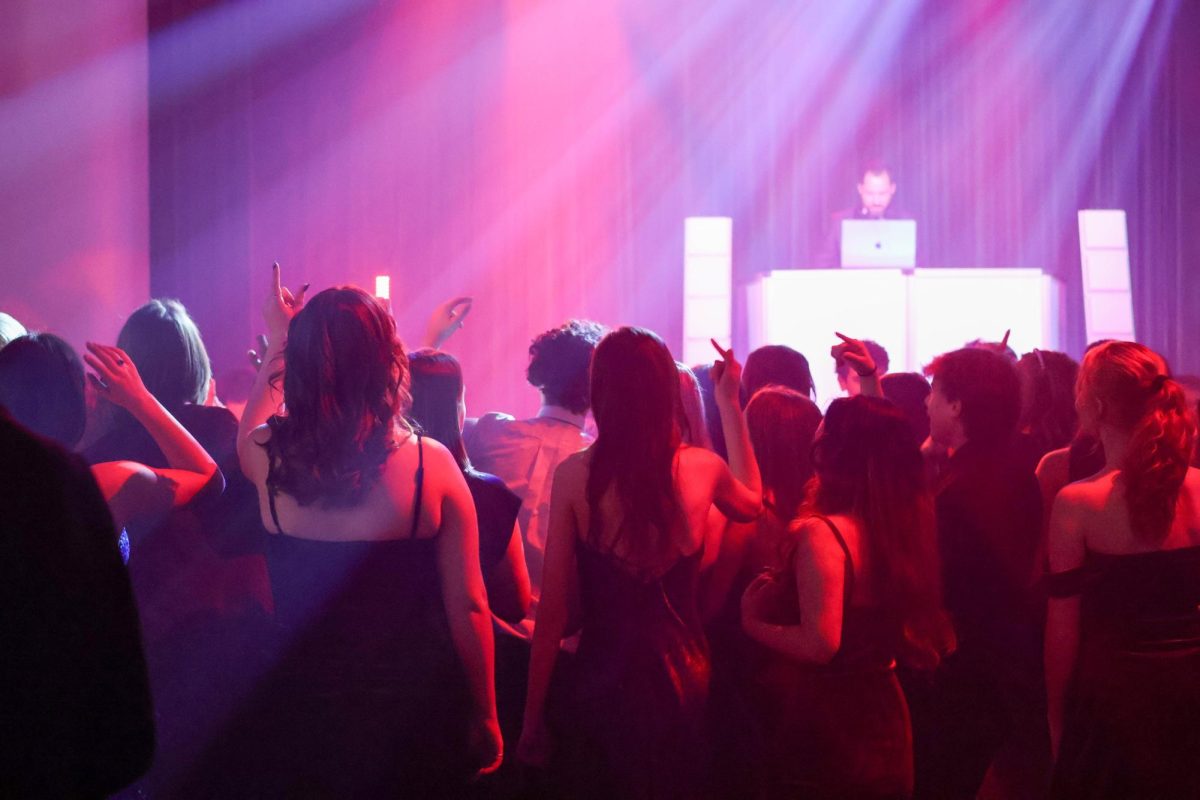 Students celebrate Winter Formal together.